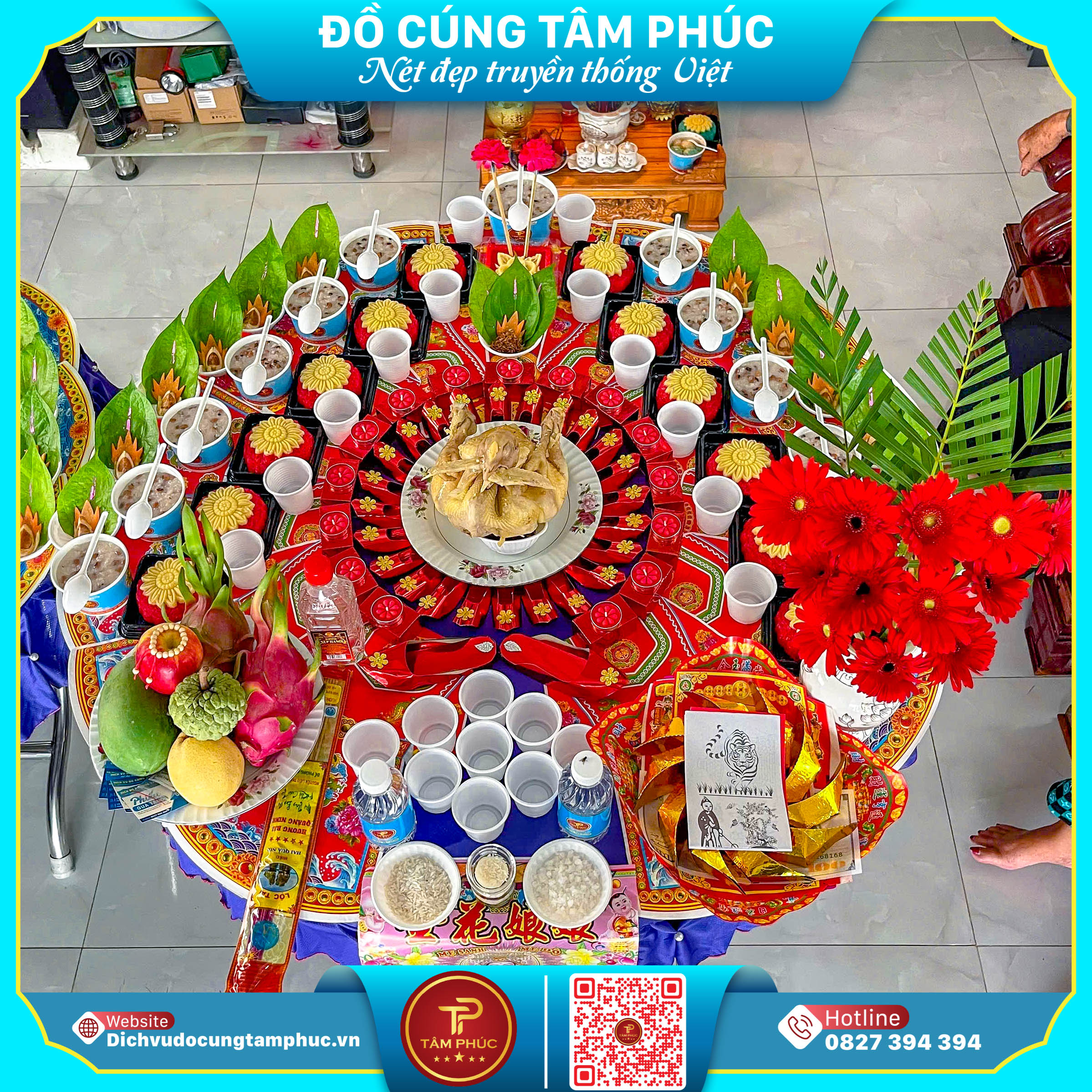 Gà Trống Trên Mâm Cúng Biểu Tượng Linh Thiêng & Phúc Lành